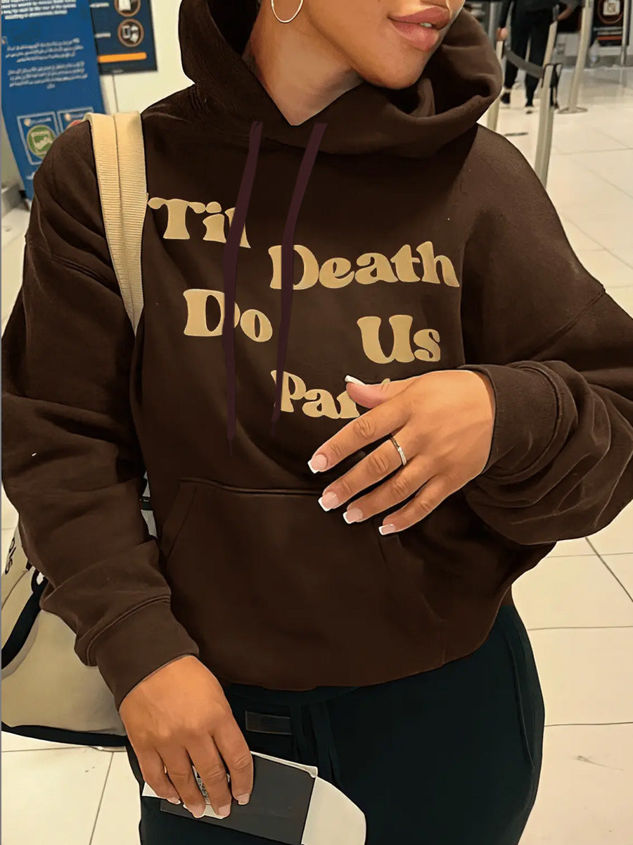 Damen Hoodie mit einzigartigem Skelett-Motiv und Herzgrafik Fudus