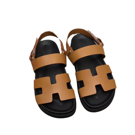 Damen Komfort Sandalen mit verstellbaren Riemen und gepolstertem Fußbett