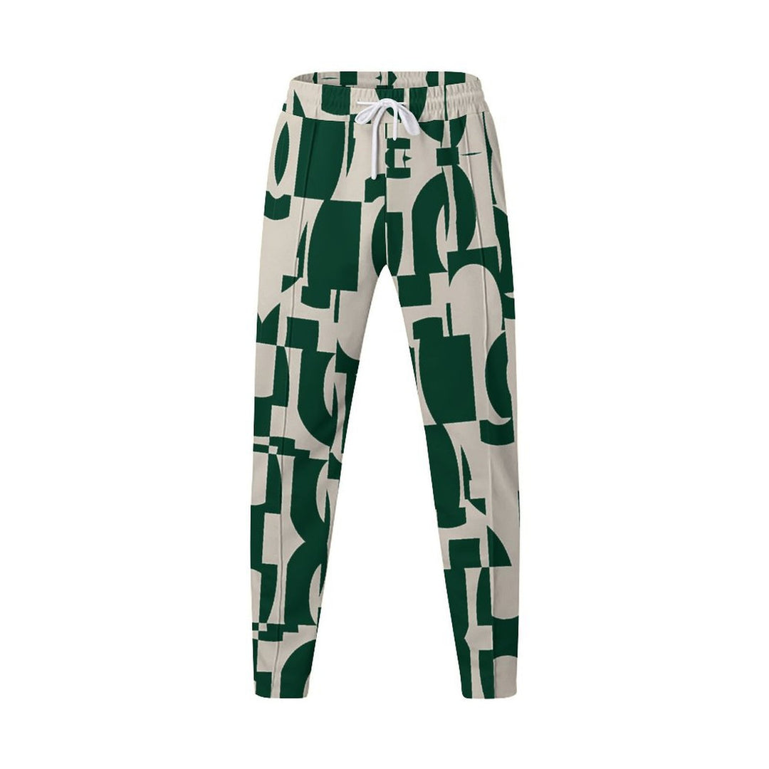 Damen lässige Chino-Hose mit modernen geometrischen Mustern Fudus