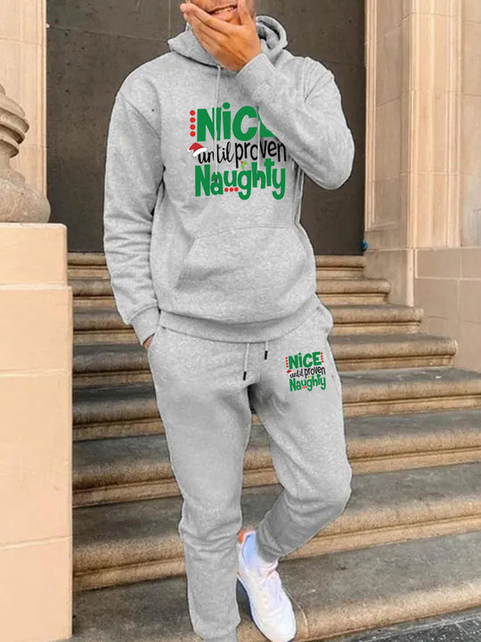 Damen Hoodie und Jogginghose Set mit humorvollem Aufdruck Fudus