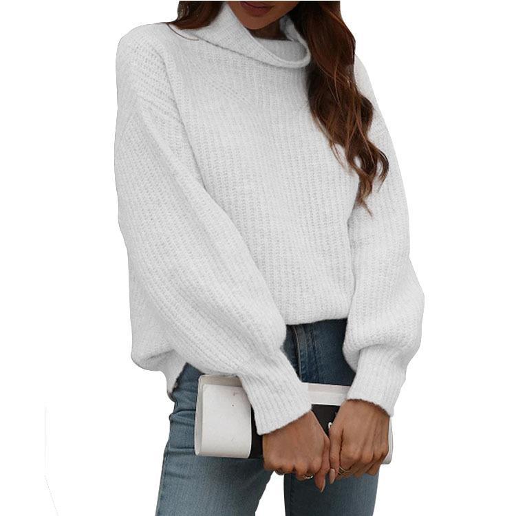 Damen Kuscheliger Strickpullover mit weitem Schnitt Fudus