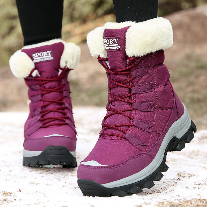 Damen Isolierte Winterstiefel mit rutschfester Sohlenkonstruktion und kuscheligem Innenfutter Fudus