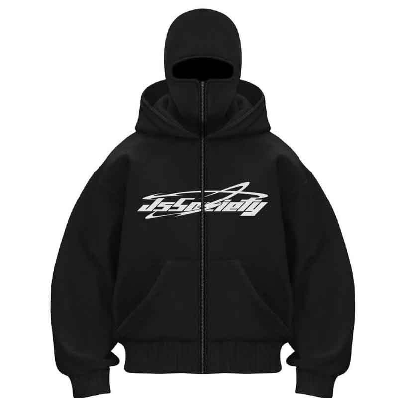 Damen Kapuzenjacke mit hohem Kragen und stylischem Reißverschluss Fudus