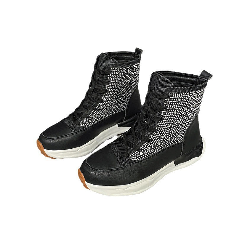 Damen Sportliche High-Top Sneaker Fudus