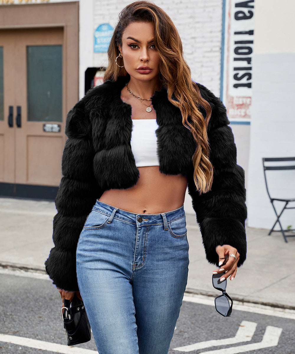 Damen Kurzhaarmantel Fudus