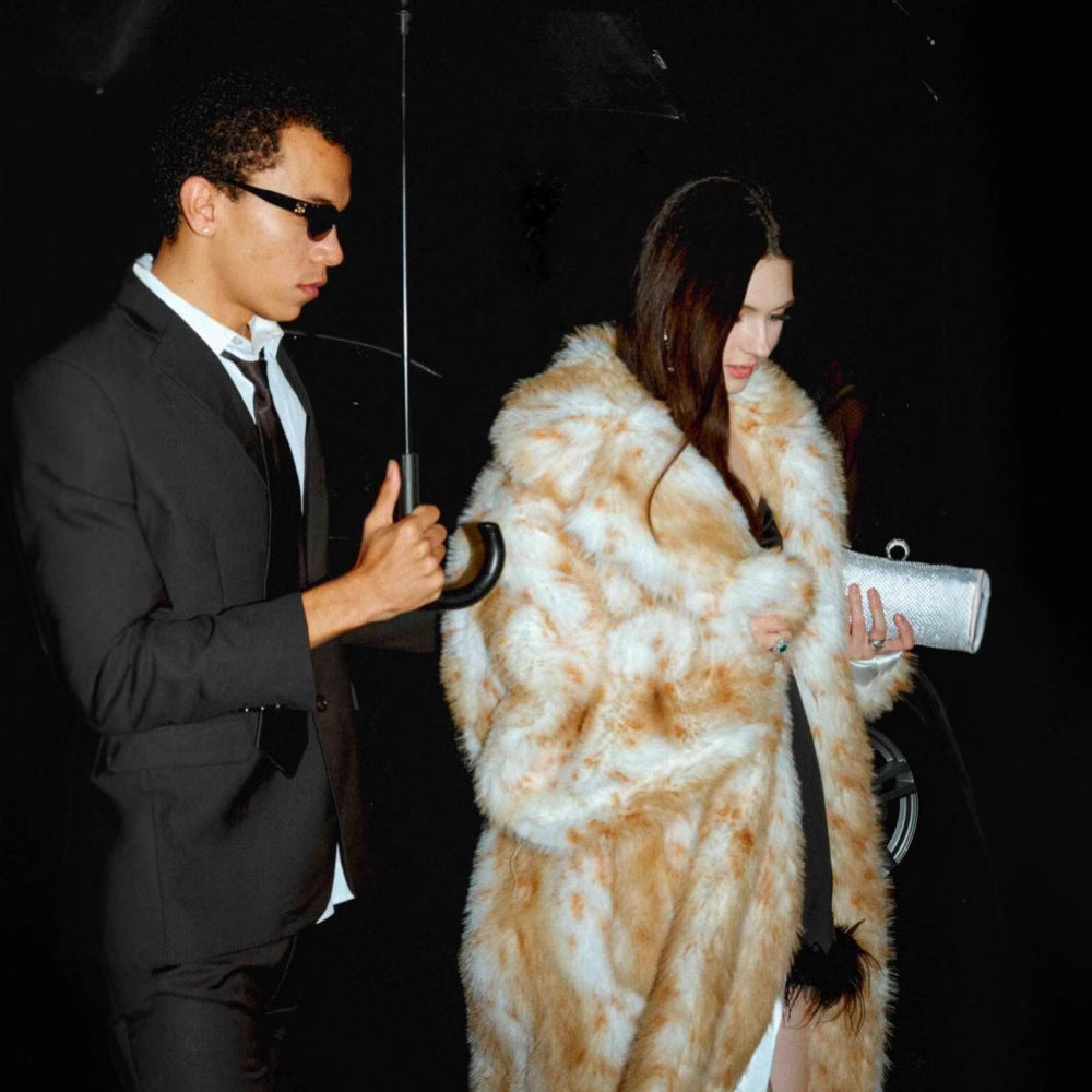 Damen Kunstfellmantel Fudus