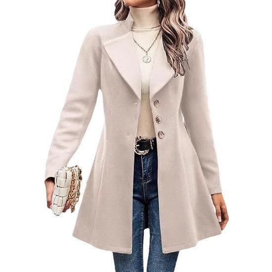 Damen klassischer Trenchcoat Fudus