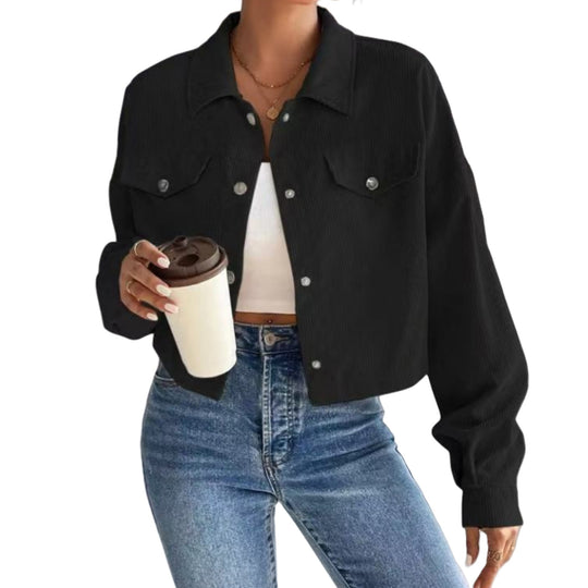 Damen Lässige Cordjacke