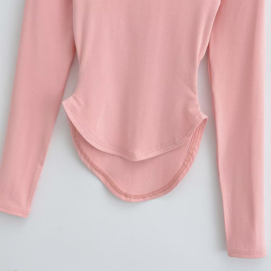 Damen langärmliges Oberteil mit schmeichelndem Schnitt Fudus