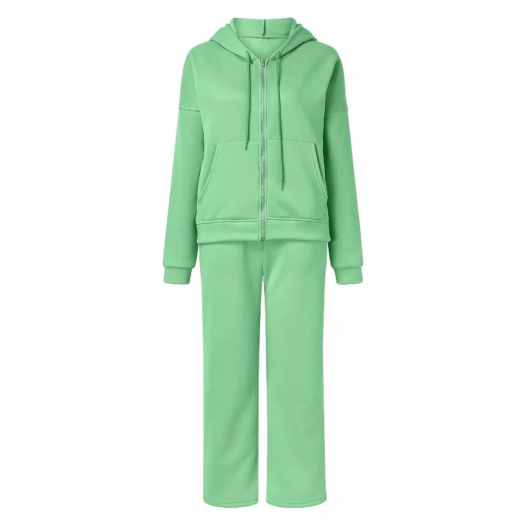 Damen Set Sportlich Hoodie Hose Oversized Atmungsaktiv Weich