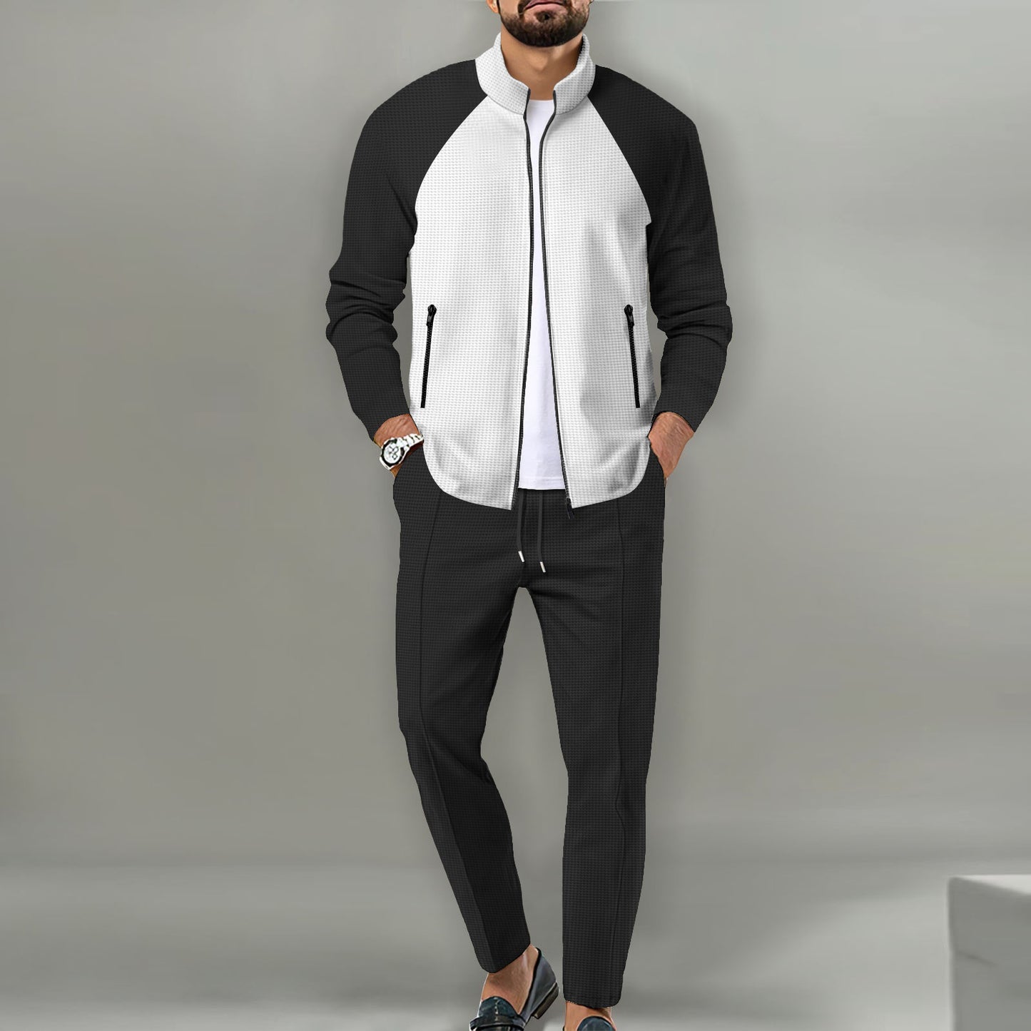Herren Sportlicher Track-Suit mit High-Tech-Materialien Fduus