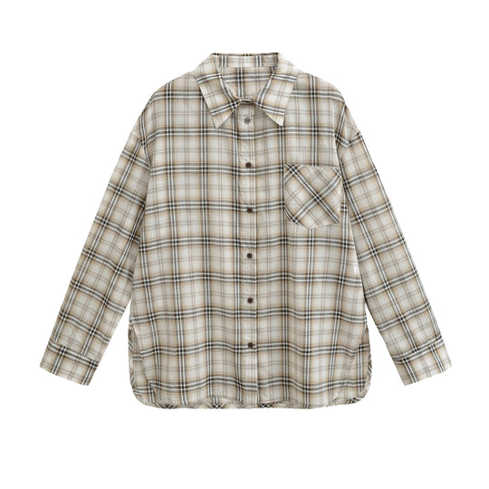 Damen lässige Karohemdbluse Fudus