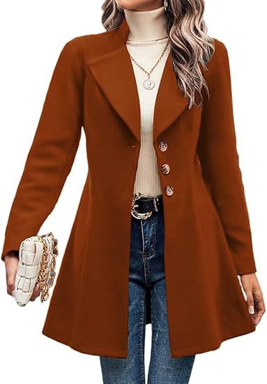 Damen klassischer Trenchcoat Fudus