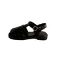 Sandalen Damen Leder Geflochten Slingback Komfort