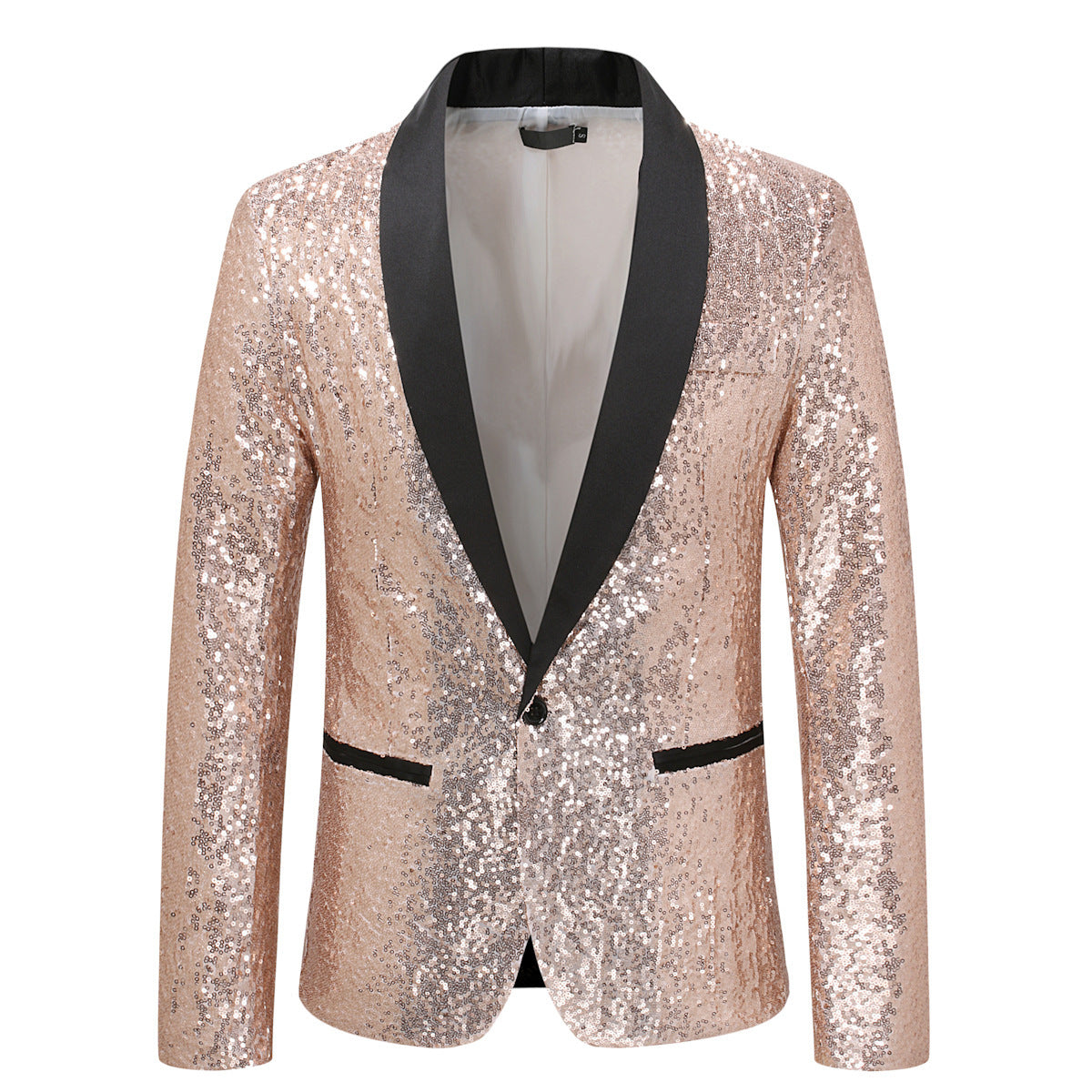 Damen Pailletten Tuxedo Jacke Fudus