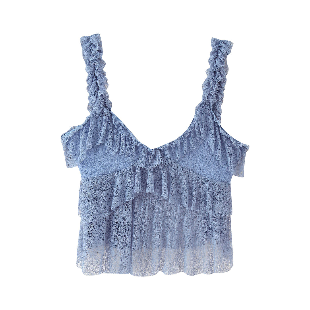 Damen langer Spitzenrock Fudus