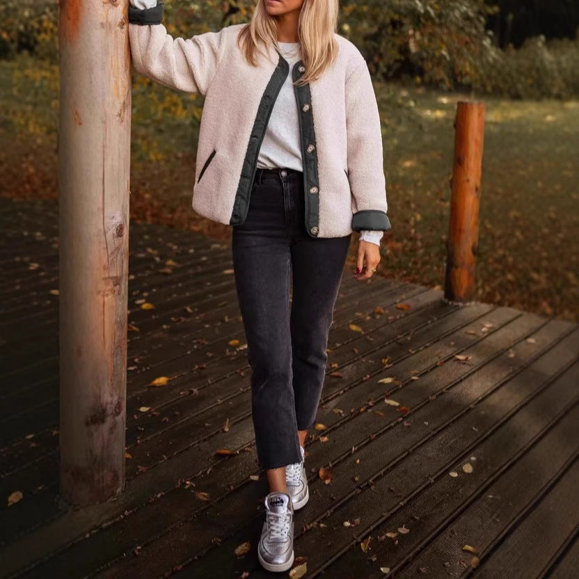 Damen Kuschelige und stylische Fleecejacke Fudus