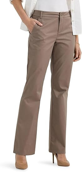Damen lässige Chino-Hose mit feiner Textur und praktischen Taschen Fudus