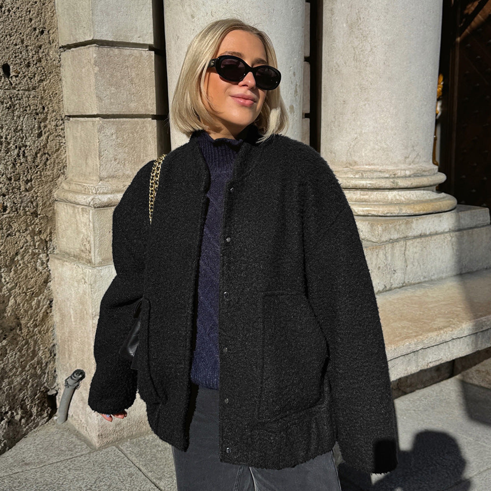 Damen Kuschelige Oversized Steppjacke Fudus