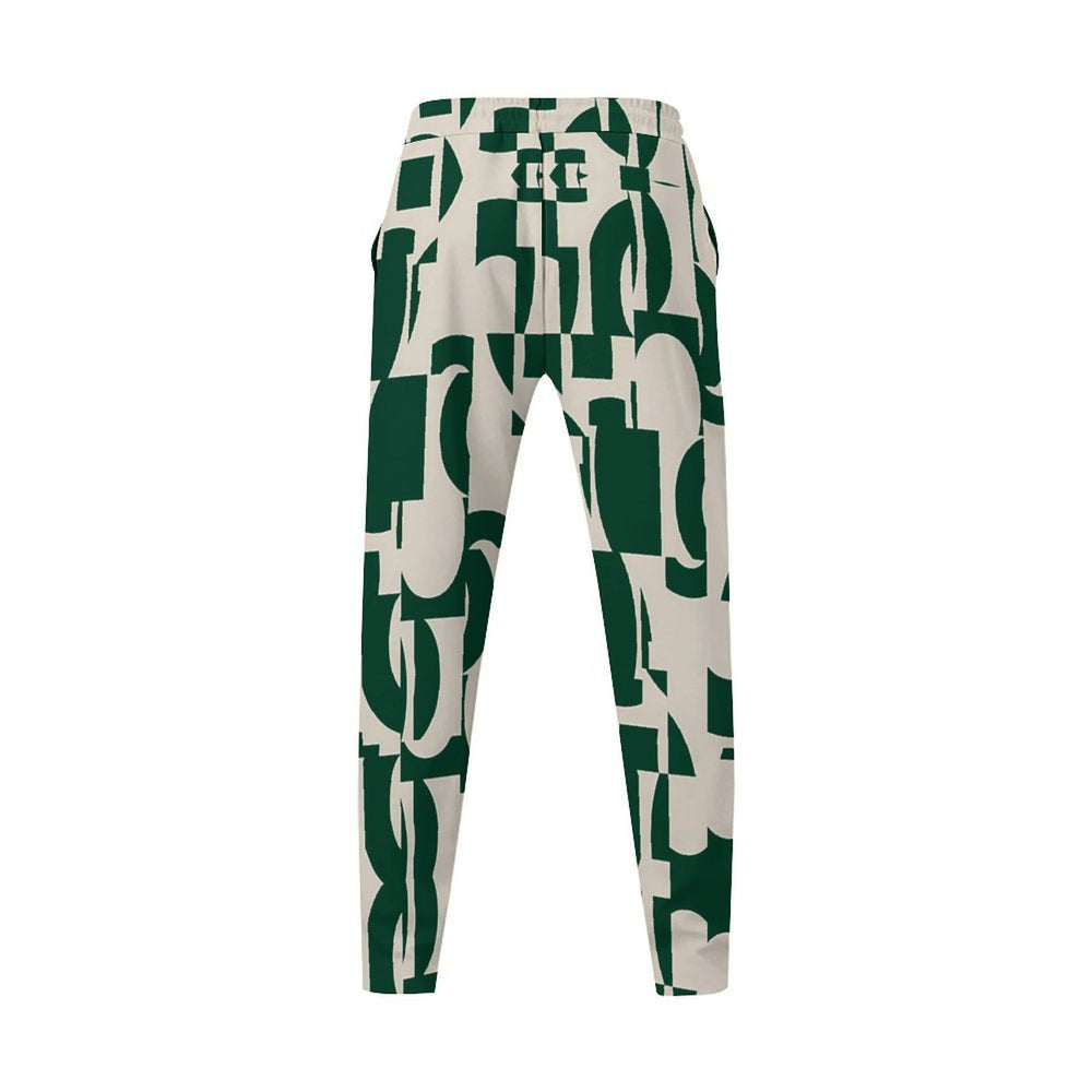 Damen lässige Chino-Hose mit modernen geometrischen Mustern Fudus