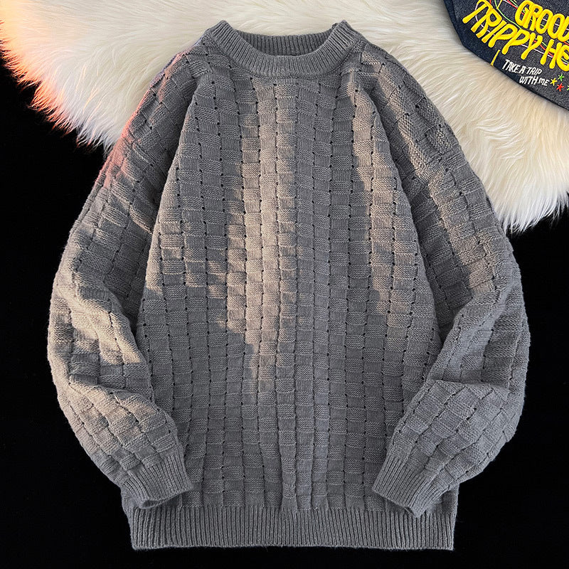 Damen Grobstrick Pullover mit modernem Design Fudus