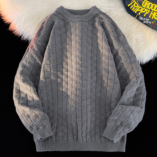 Damen Grobstrick Pullover mit modernem Design Fudus