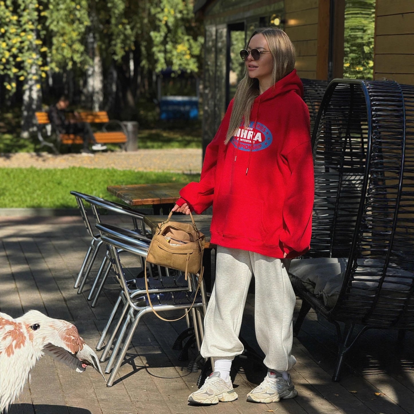 Damen Kapuzenpullover mit kreativem Vintage-Design und komfortablem Schnitt Fudus