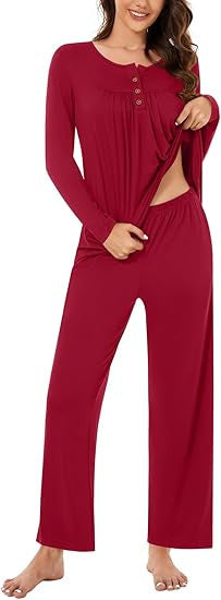 Damen Schlafanzug Set Fudus