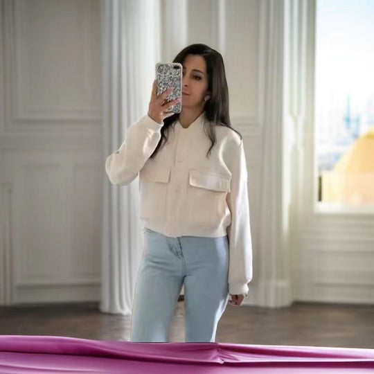 Damen kurze Utility-Jacke Fudus