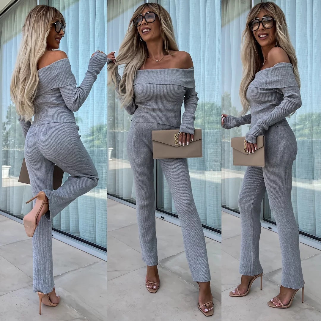 Damen Kombinierter Strickanzug Fudus