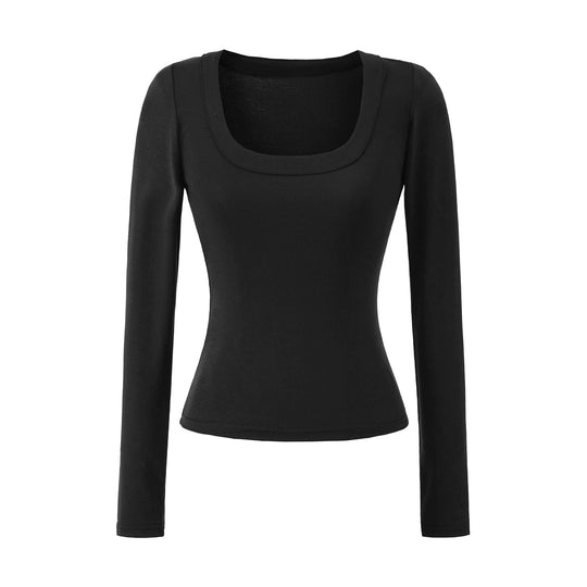 Damen Langärmliges Oberteil mit weitem Rundhals Fudus