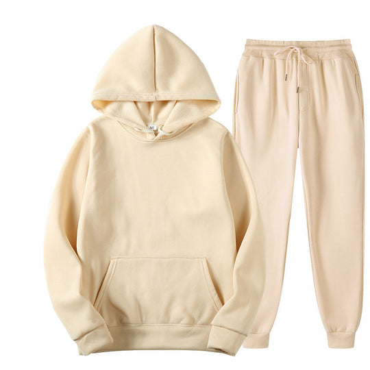 Damen Kapuzensweatshirt- und Jogginghose-Set Fudus