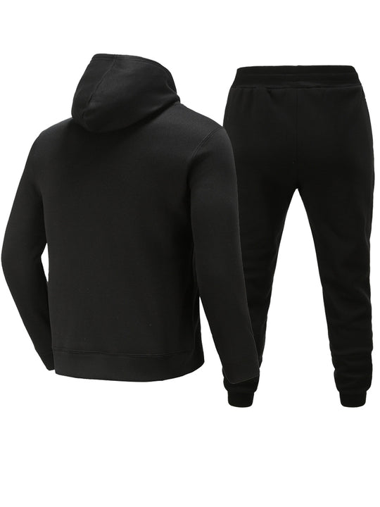 Damen Hoodie- und Jogginghose-Set mit künstlerischem Pilzdesign Fudus
