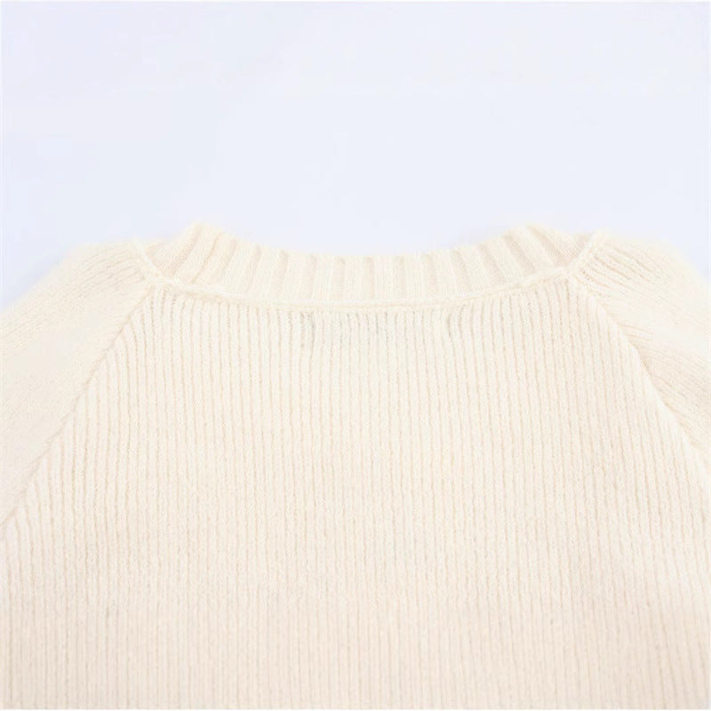 Damen Komfortabler Strickpullover mit großzügigem Schnitt Fudus