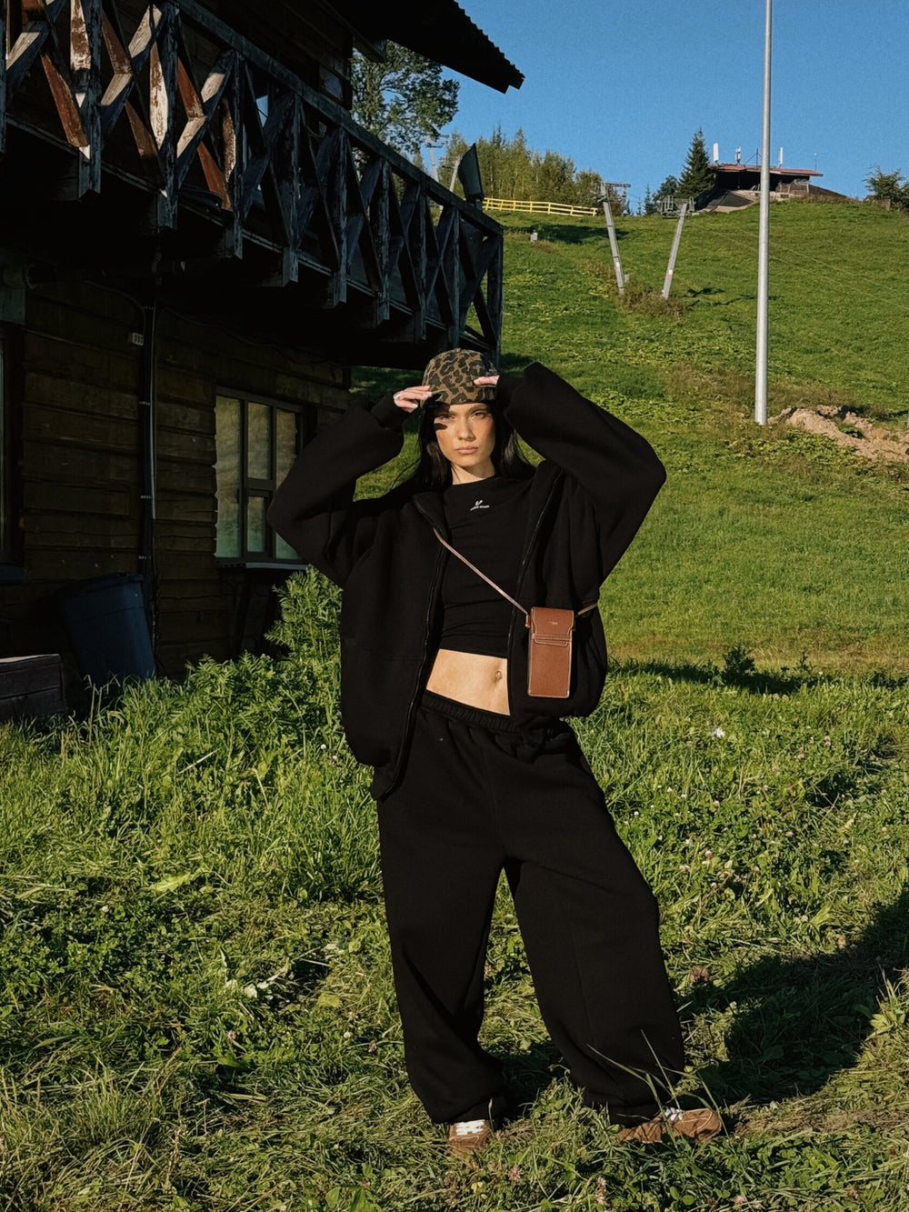 Damen kuschelige Kapuzenjacke