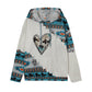 Damen Kapuzenpullover mit innovativem Tribal-Design und bequemer Passform Fudus