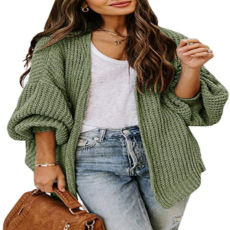 Damen Grobstrick-Oversized Pullover mit weitem Schnitt Fudus