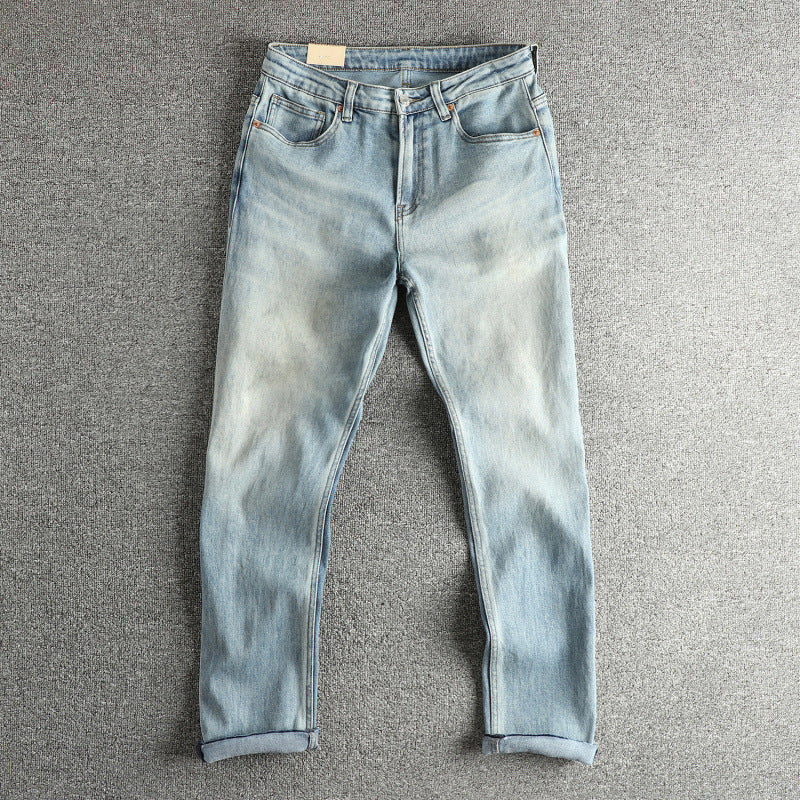 Damen Jeanshose im modernen Slim-Fit mit lässigem Design und hohem Bund Fudus