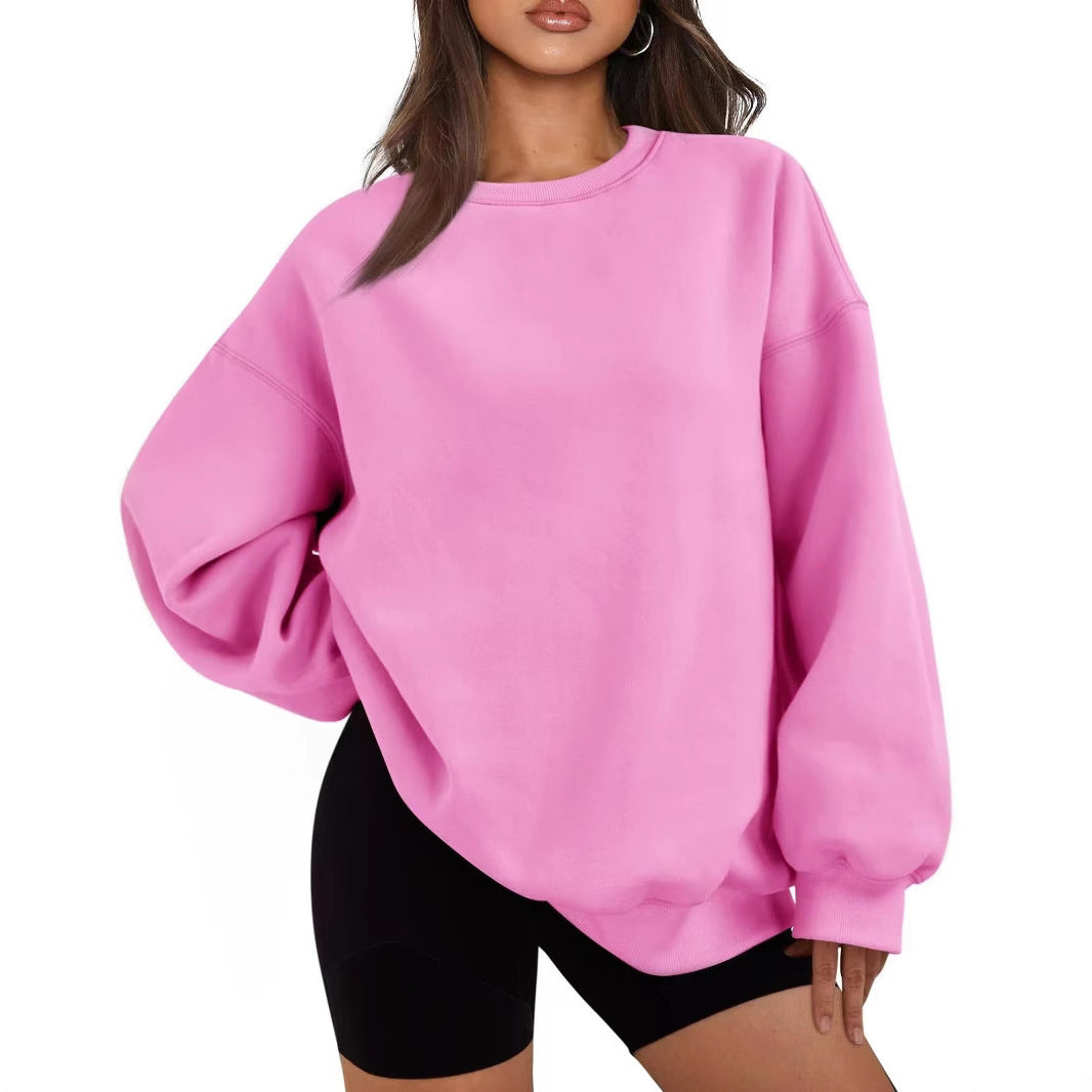 Damen lässiger Oversized Pulli Fudus
