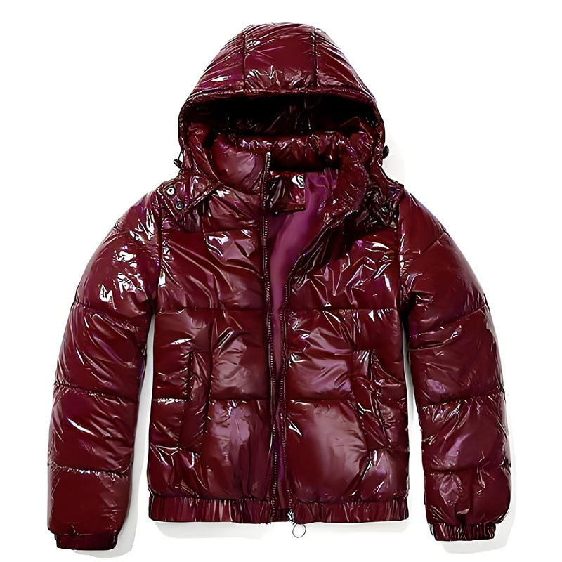 Damen Glänzende Winterjacke