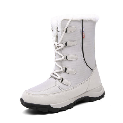 Damen isolierte Winterstiefel mit rutschfester Sohle und weichem Innenfutter Fudus