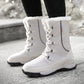 Damen isolierte Winterstiefel mit rutschfester Sohle und weichem Innenfutter Fudus