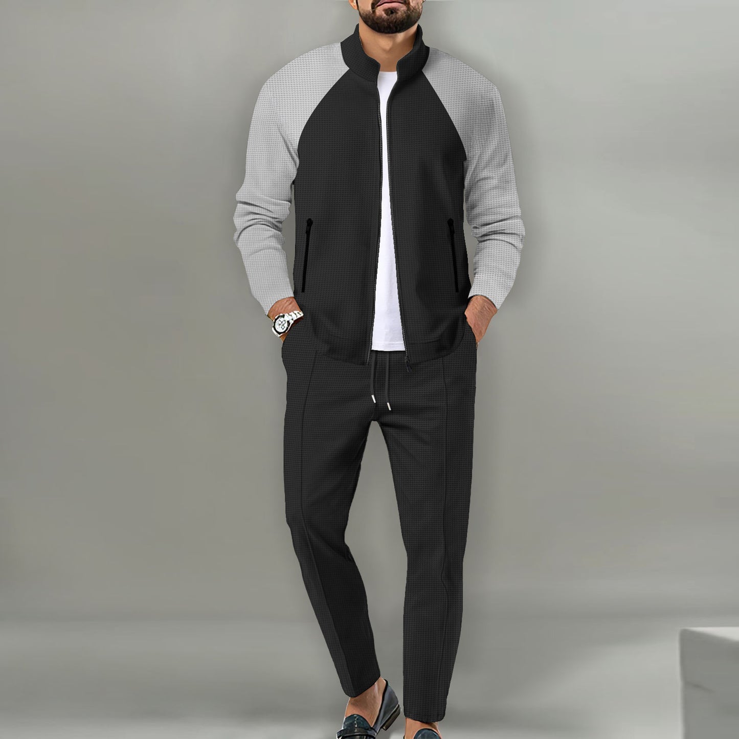 Herren Sportlicher Track-Suit mit High-Tech-Materialien Fduus