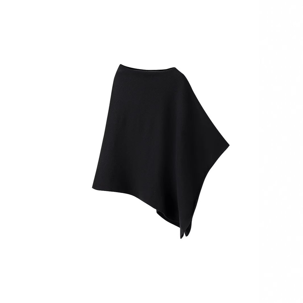 Damen Poncho Aus Weichem Hochwertigem Material Mit Elegantem Schnitt