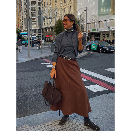 Damen Kurzjacke mit strukturiertem Design und Stehkragen Fudus