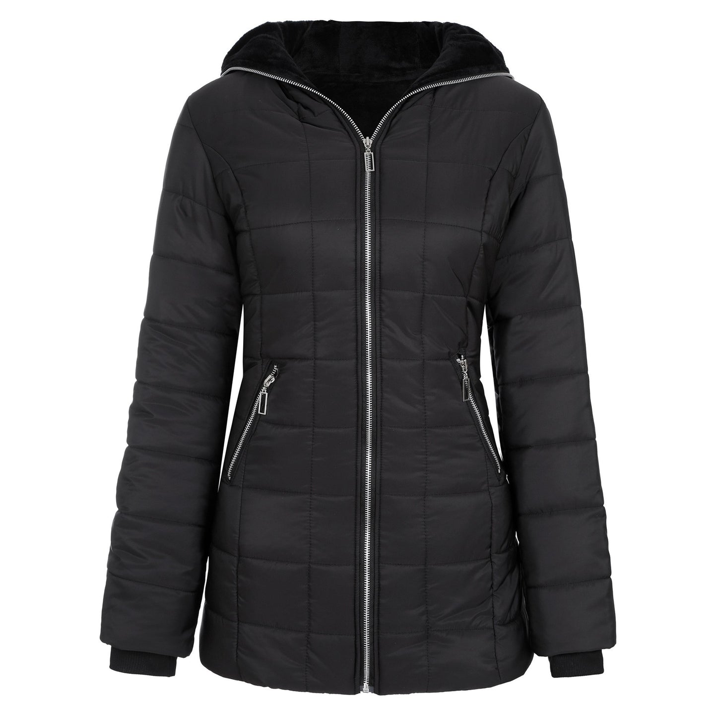 Damen Sportliche Funktionsjacke mit Kapuze und isolierendem Futter Fudus