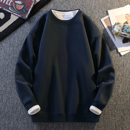 Damen Komfortabler Sweatshirt mit kontrastierenden Ärmeln Fudus