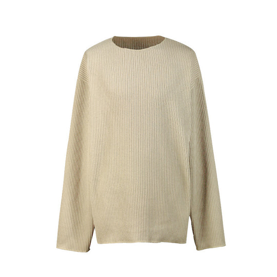 Damen Grobstrickpullover mit weitem Schnitt Fudus