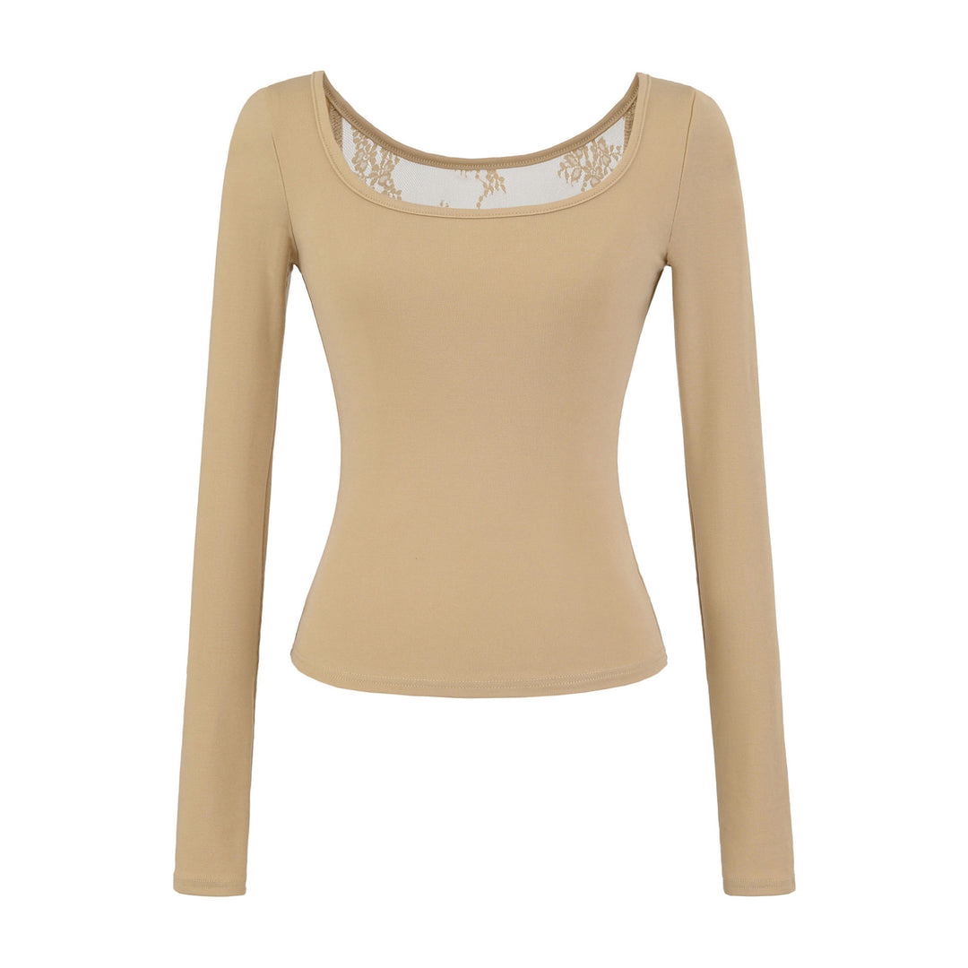 Damen langärmliges Feinripp-Oberteil Fudus