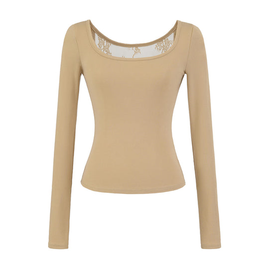 Damen langärmliges Feinripp-Oberteil Fudus